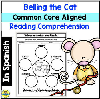 Preview of Belling the Cat Fable in Spanish - Graphic Organizers, Posters, and Fable