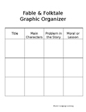 Fable & Folktale Graphic Organizer