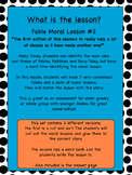 Fable Moral Lesson Activity and Sort 2nd edition!
