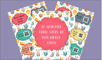 Fable QR code cards by Little Red's Library | TPT