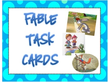 Preview of Fable Task Cards with QR Codes!
