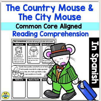 Preview of The Country Mouse and The City Mouse Fable in Spanish - Graphic Organizers