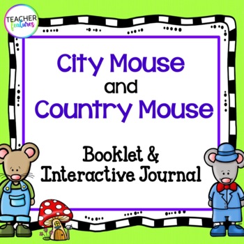 Preview of Fairytales Fables & Folktales CITY MOUSE COUNTRY MOUSE Story Retell & Sequencing