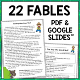 Aesop's Fables with Comprehension Questions: 1st & 2nd Gra