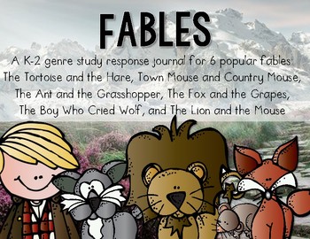 Preview of Fables--A Reading Response Journal for K-2