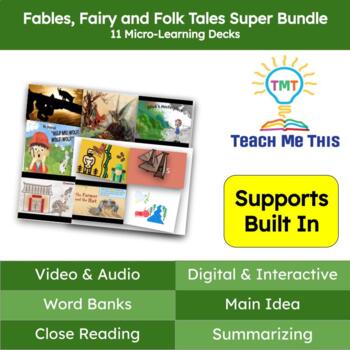 Preview of Fables Fairy and Folk Tales Reading Passage and Activities Super Bundle