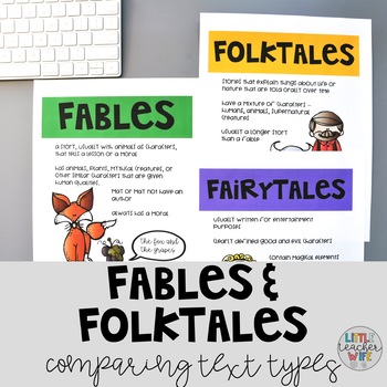 Preview of Fables, Folktales, and Fairytales: Comparing Text Types