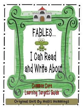 Preview of Fables I Can Read and Write About for Common Core