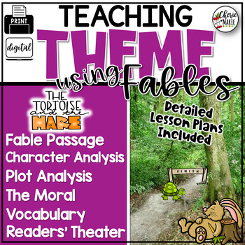 Preview of Fables Teaching Theme Passages Characters Activities Readers Theater 3.2 4.2 #2