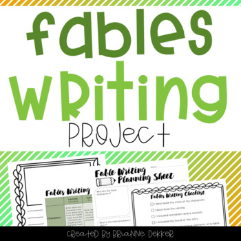 Preview of Fables Writing Project