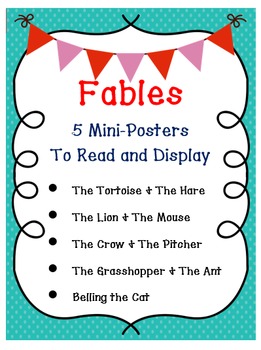 Preview of Fables Printable Mini-Posters