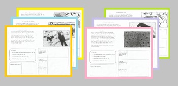 Preview of Fables- Short Reading Passages & Element Organizer Worksheet Activity Assessment