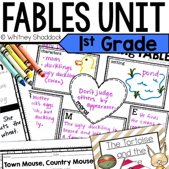 Preview of Fables and Economics Unit Lesson Plans for 1st Grade Social Studies