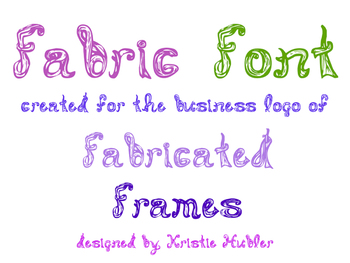 Preview of Fabric Font Download Install 110 Characters Textile Type Letter Number Symbols