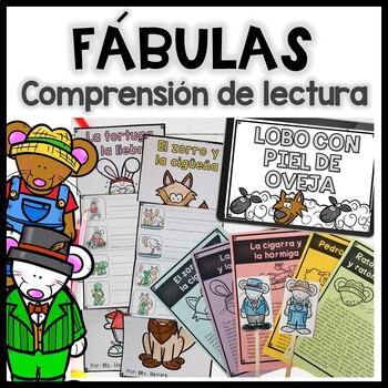 Preview of Fábulas de Esopo | Fables in Spanish | Actividades de lectura