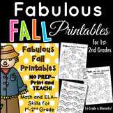 Fabulous Fall Printables ~ Math and ELA printables