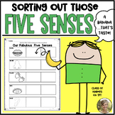Five Senses Picture Sort Science for Kindergarten & First