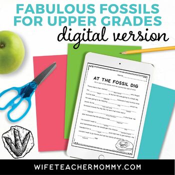Preview of Fabulous Fossil Unit for Upper Grades - Lesson Plans, Worksheets, Etc. (Digital)