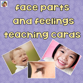 Face Parts and Feelings Teaching Cards with Photos