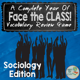 Face the Class! Sociology Vocabulary Games Full Year