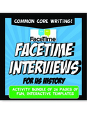 FaceTime Interview US History Activity Bundle