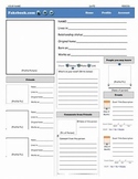 Facebook Character Page -- Versatile Activity for any Character