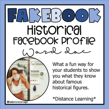 Preview of Historical Facebook Project (Explorer, President, any person in history)