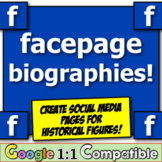 Facepage Biographies! Students make Facepages for historic