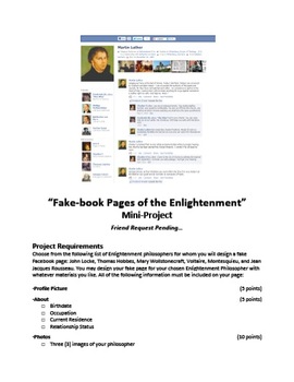 Preview of Facebook Pages of the Enlightenment