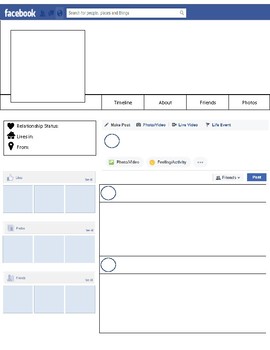 facebook profile template for school