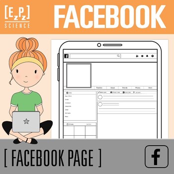 Preview of Facebook Profile Template Activity  | Social Media Template