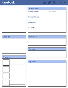 facebook template for students