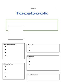 facebook profile template for school