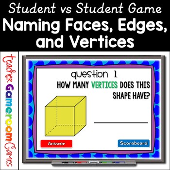 Preview of Faces, Edges, Vertices Students vs Students Powerpoint Game