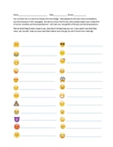 Facial Expressions- Emoji Worksheet- Communication- Speech