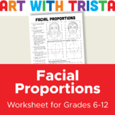 Facial Proportions Art Worksheet