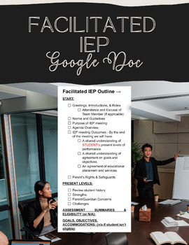 Preview of Facilitated IEP Meeting Agenda & FULL Scripts | Cheat Sheets | Initial/TRI