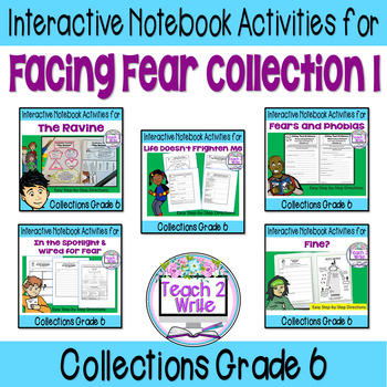 Preview of Facing Fear Bundle Interactive Notebook Activities Collection 1 Gr. 6