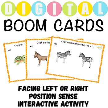 Preview of Facing Left Or Right Interactive Activity Boom Cards