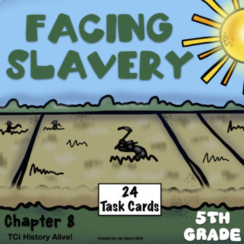 Preview of Facing Slavery Chapter 8 Task Cards History Alive! TCi