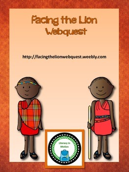 Preview of Facing the Lion: Growing up Maasai Webquest Packet (Bonus Novel Quiz!)