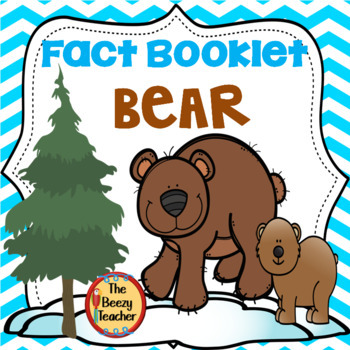 Preview of Bear Fact Booklet | Nonfiction | Comprehension | Craft