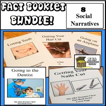 Preview of Fact Booklet Bundle 8 Social Narratives Autism ABA Therapy