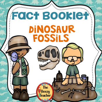 Preview of Dinosaur Fossils Fact Booklet | Nonfiction | Comprehension | Craft