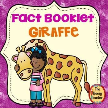 Preview of Giraffe Fact Booklet | Nonfiction | Comprehension | Craft