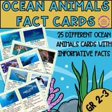 Fact Cards About Ocean Animals - Marine life Printables fo