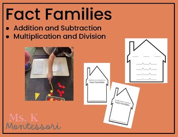 Preview of Fact Families- related addition and subtraction, multiplication and division