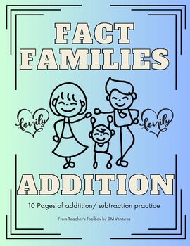 Preview of Fact Families- Addition/ Subtraction
