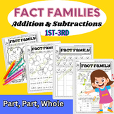 Fact Families Addition & Subtraction Worksheet | Part Part