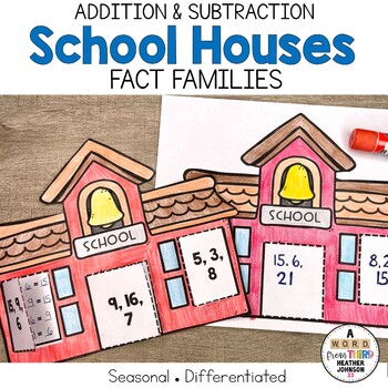 Preview of Fact Families Addition and Subtraction Back to School